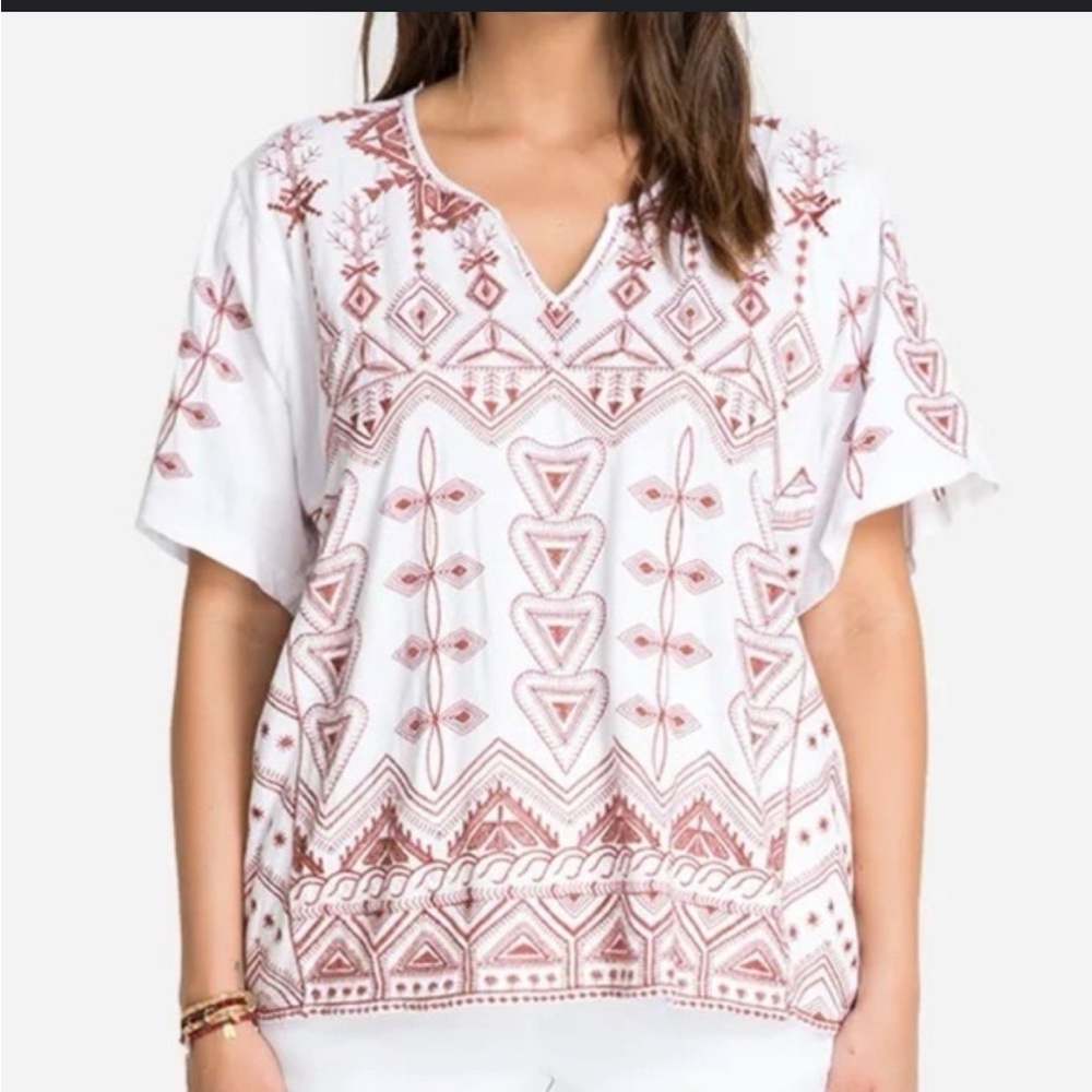 Johnny Was Eyal Knit Boxy Tee Size Medium